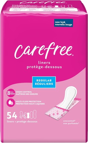 Carefree panty liners regular - panty, liners,